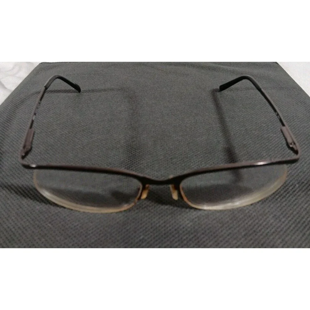 Nikon NS5005 Bronze Half Metal Rim Eyeglass Frames Only 53-18-140 Flex Hinge
